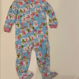 Cater’s Fleece footed zip up pajama
